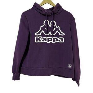 Kappa Women’s Medium Purple Graphic Hoodie Streetwear Punk Grunge Outdoor Retro
